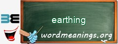 WordMeaning blackboard for earthing